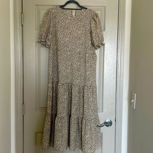 Leopard Print Maxi Dress.